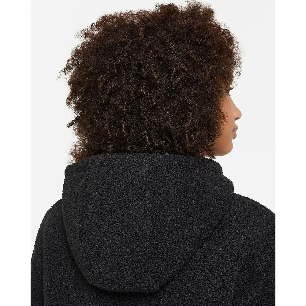 Nike High Pile Fleece Girl's Therma FIT Training Jacket Cozy Activewear NWT M